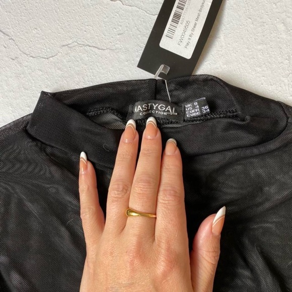 Nasty Gal mesh bodysuit. Brand new! Size 4. Stretchy. - Picture 2 of 3